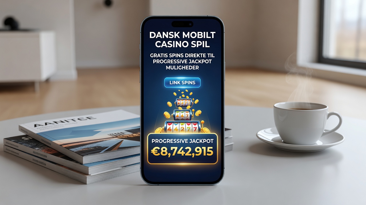 Skærmbillede fra mobil casino app der viser gratis spins og jackpot indikatorer
